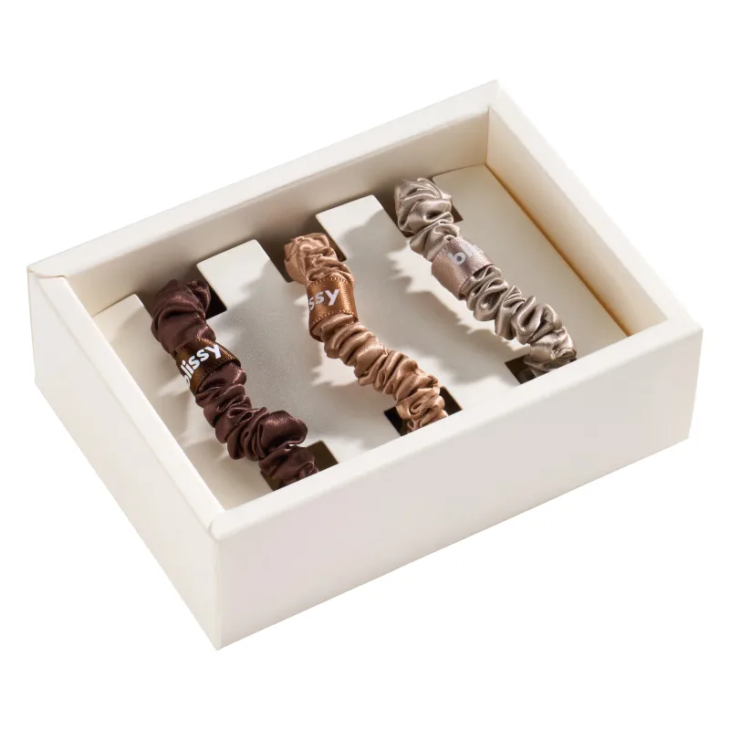 Blissy Skinny Scrunchies - Tortora, Cannella, Marrone