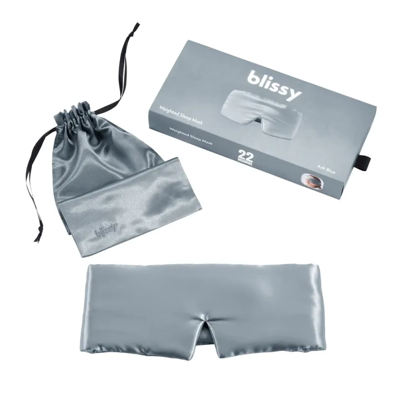 Sleep Mask - Ash Blue - Weighted