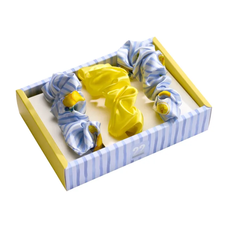 Blissy Scrunchies - Lemon Bloom