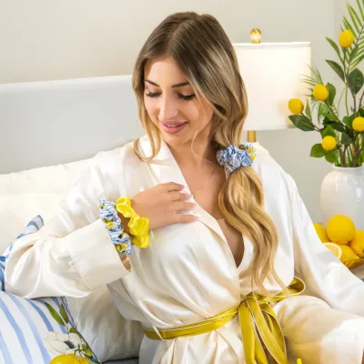 Blissy Scrunchies - Lemon Bloom