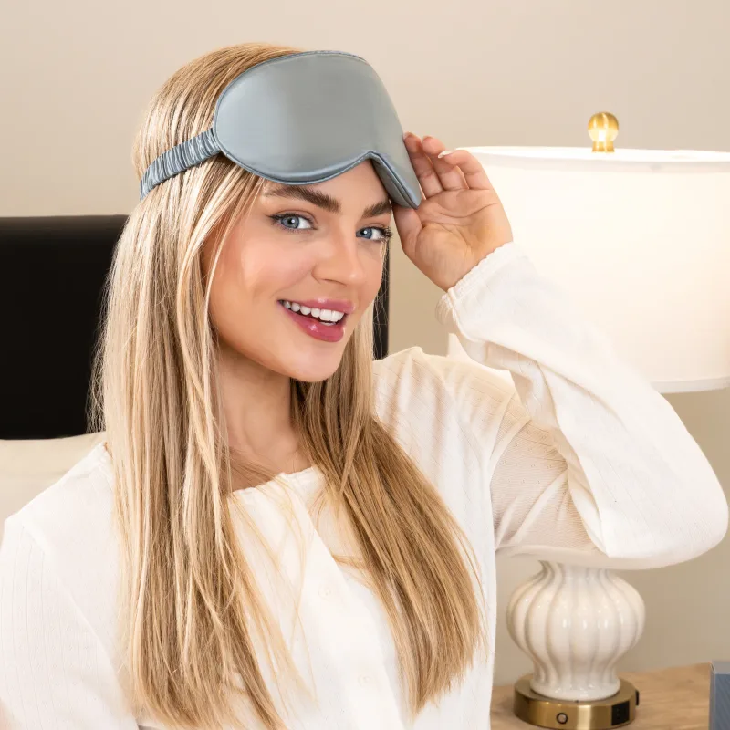 Sleep Mask - Ash blue - Profile