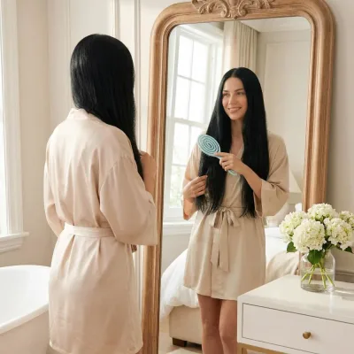 Blissy Detangling Brush - Blå