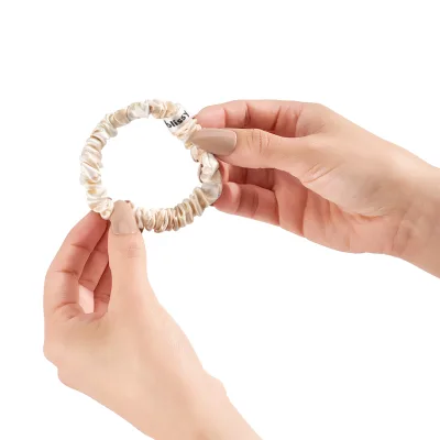Blissy Skinny Scrunchies - Champagne Marble