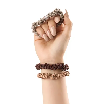Blissy Skinny Scrunchies - Tortora, Cannella, Marrone