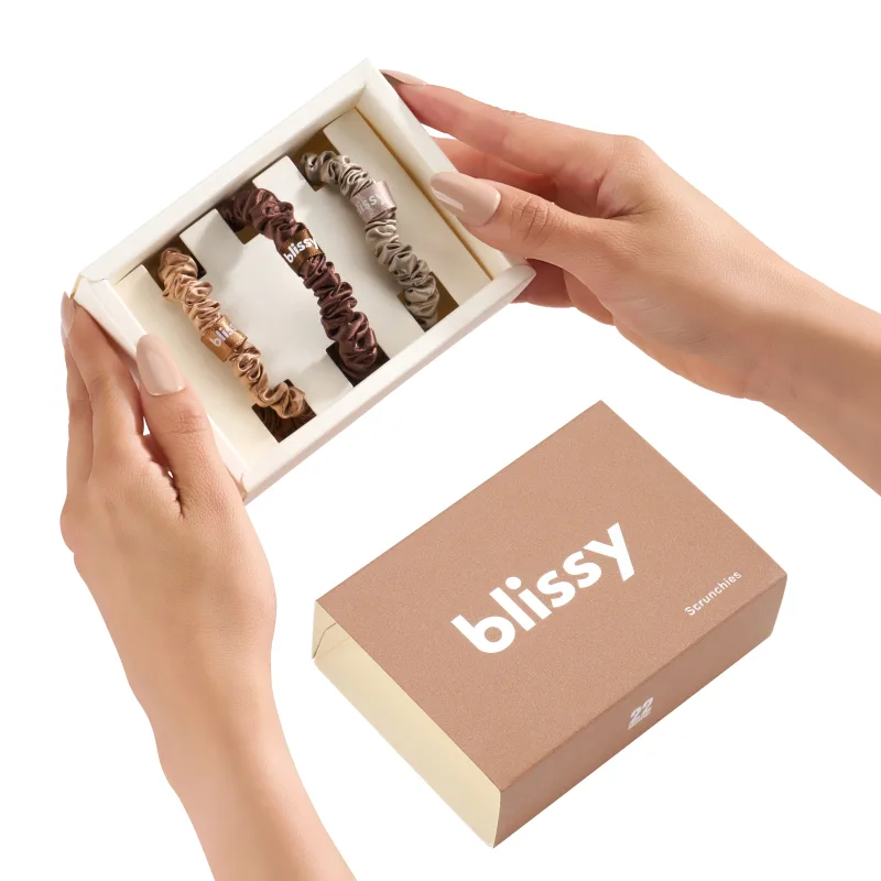 Blissy Skinny Scrunchies - Tortora, Cannella, Marrone