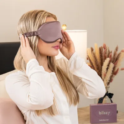 Sleep Mask - Plum - Profile