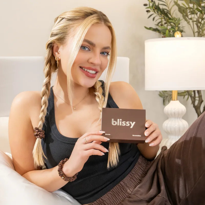 Blissy Skinny Scrunchies - Chocolate