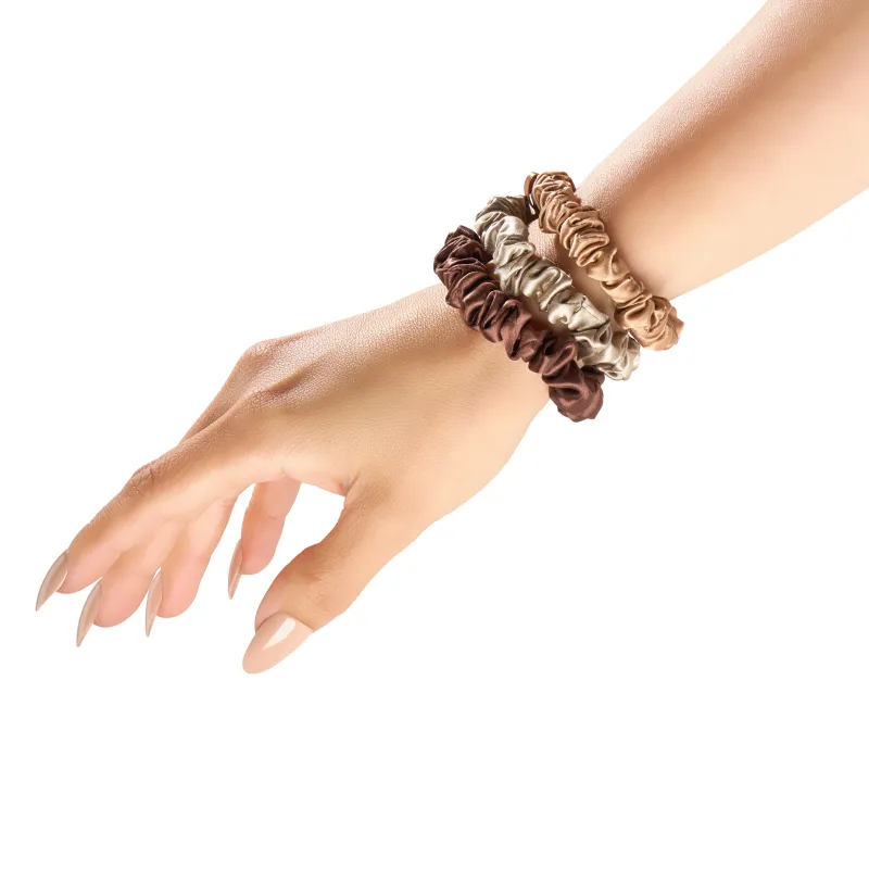 Blissy Skinny Scrunchies - Tortora, Cannella, Marrone