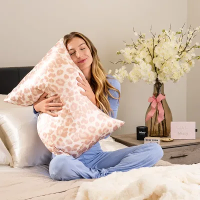 Pillowcase - Nicole Miller - Mauve Cheetah - Queen